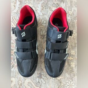 Peloton Black and Red Athletic Shoes